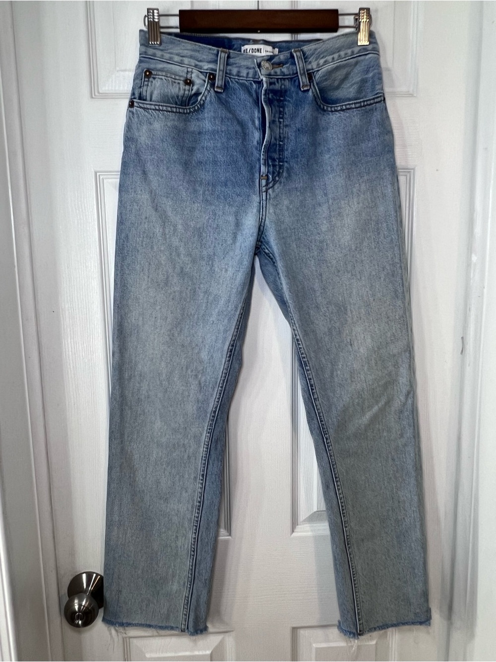 Re/Done Light Blue Straight-Leg Women’s Jeans Size 26